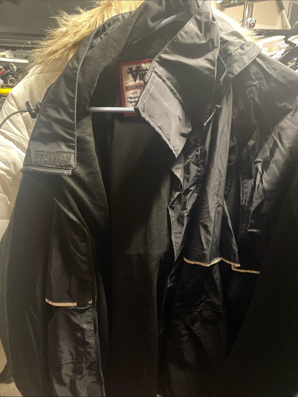 Women's Black Ski Snow Jacket with Faux-Fur Trimmed Hood